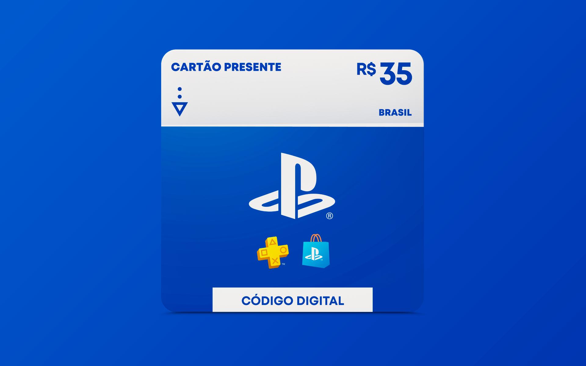 R$35 PlayStation Store - Cartão Presente Digital [Exclusivo Brasil]