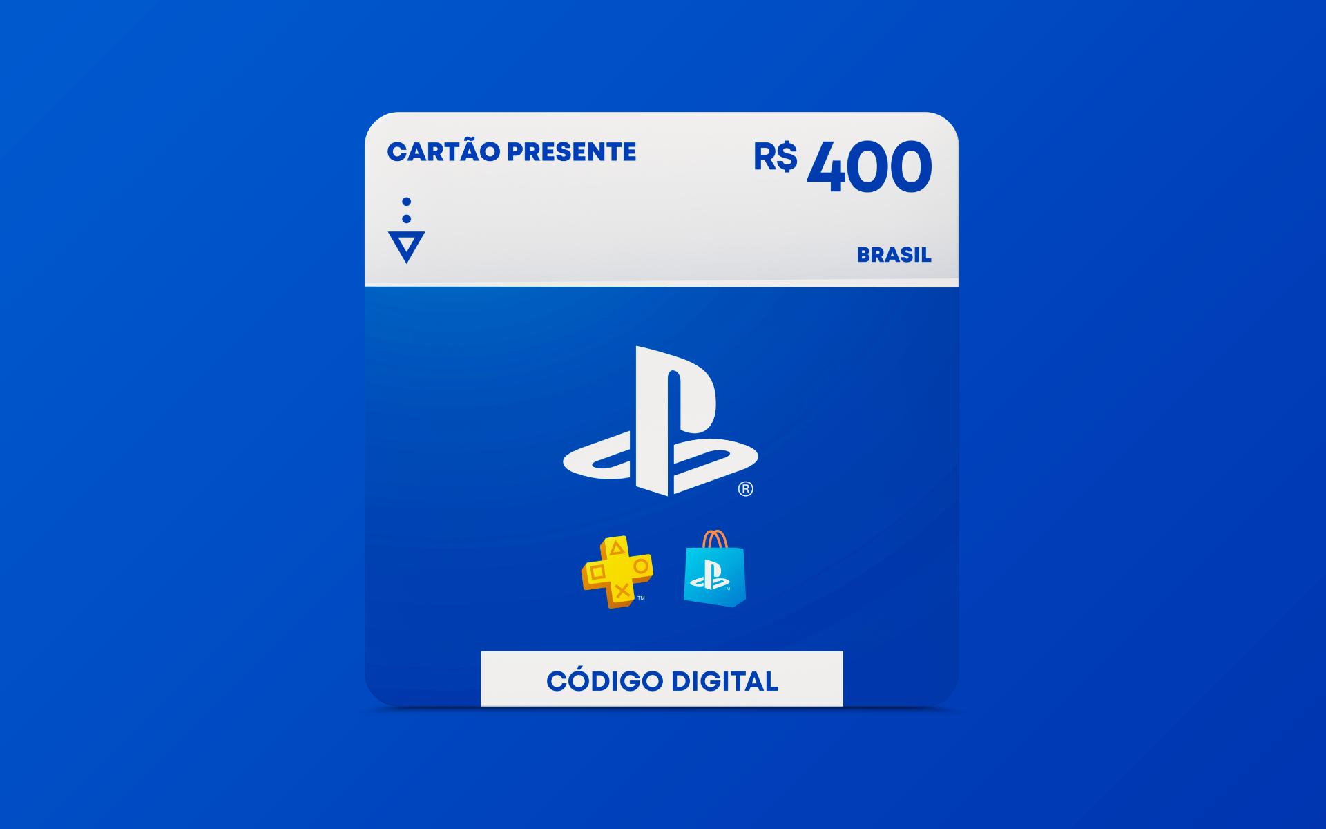 R$400 PlayStation Store - Cartão Presente Digital [Exclusivo Brasil]