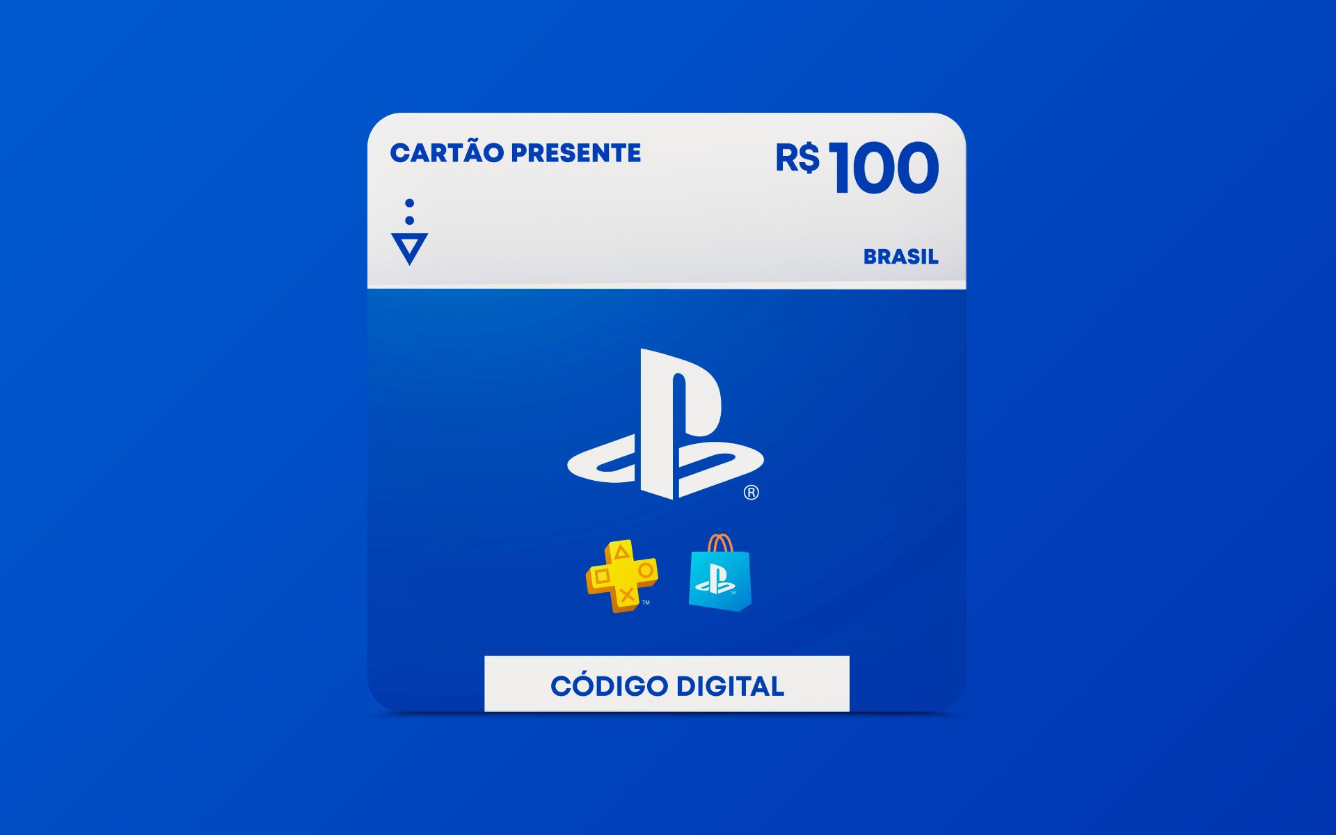 R$100 PlayStation Store - Cartão Presente Digital [Exclusivo Brasil]