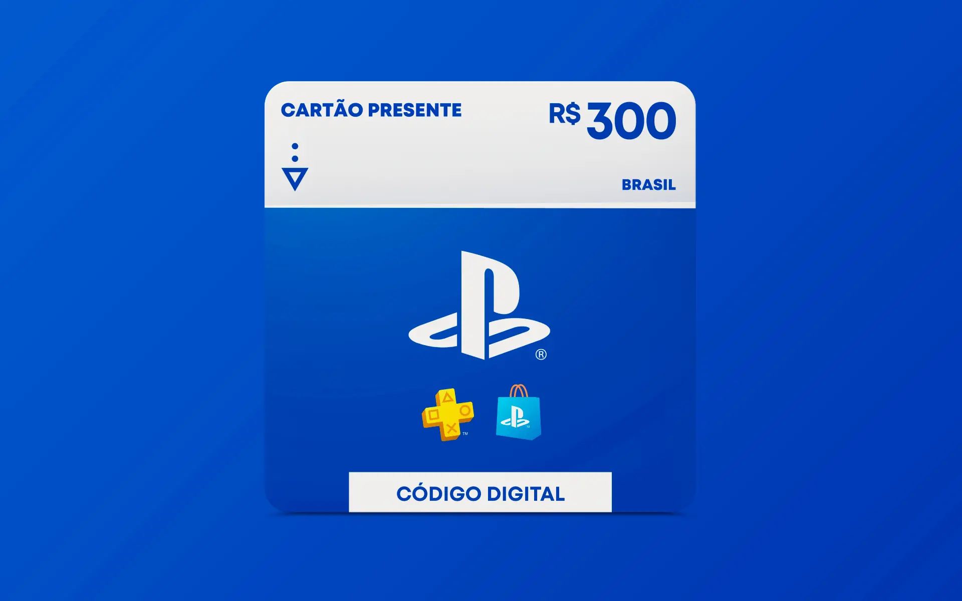 R$300 PlayStation Store - Cartão Presente Digital [Exclusivo Brasil]